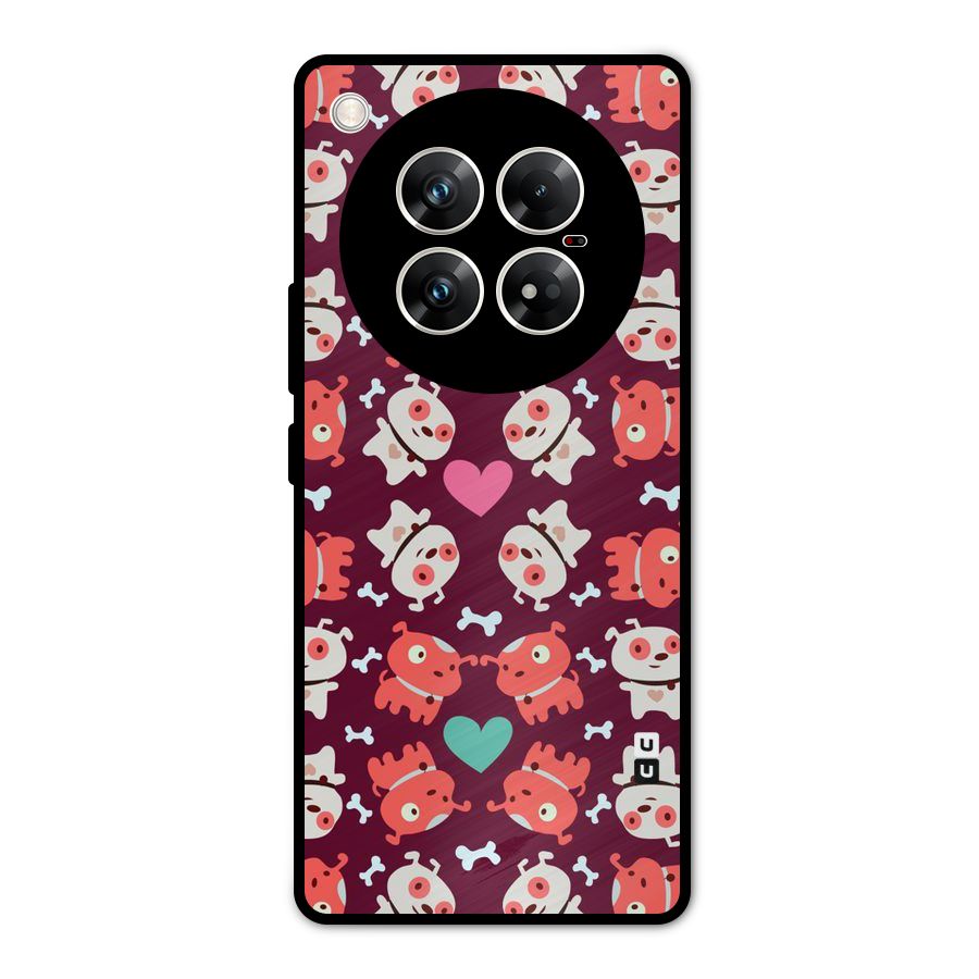 Cut Dog Design Metal Back Case for Infinix Zero 40 5G