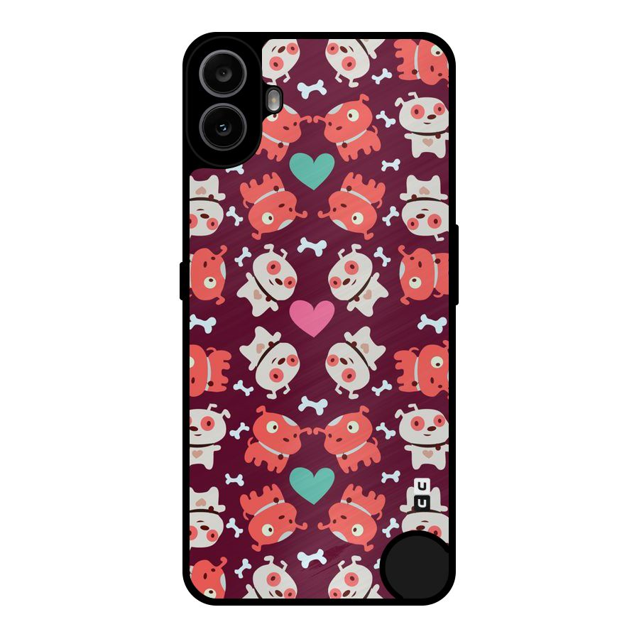 Cut Dog Design Metal Back Case for Nothing CMF Phone 1