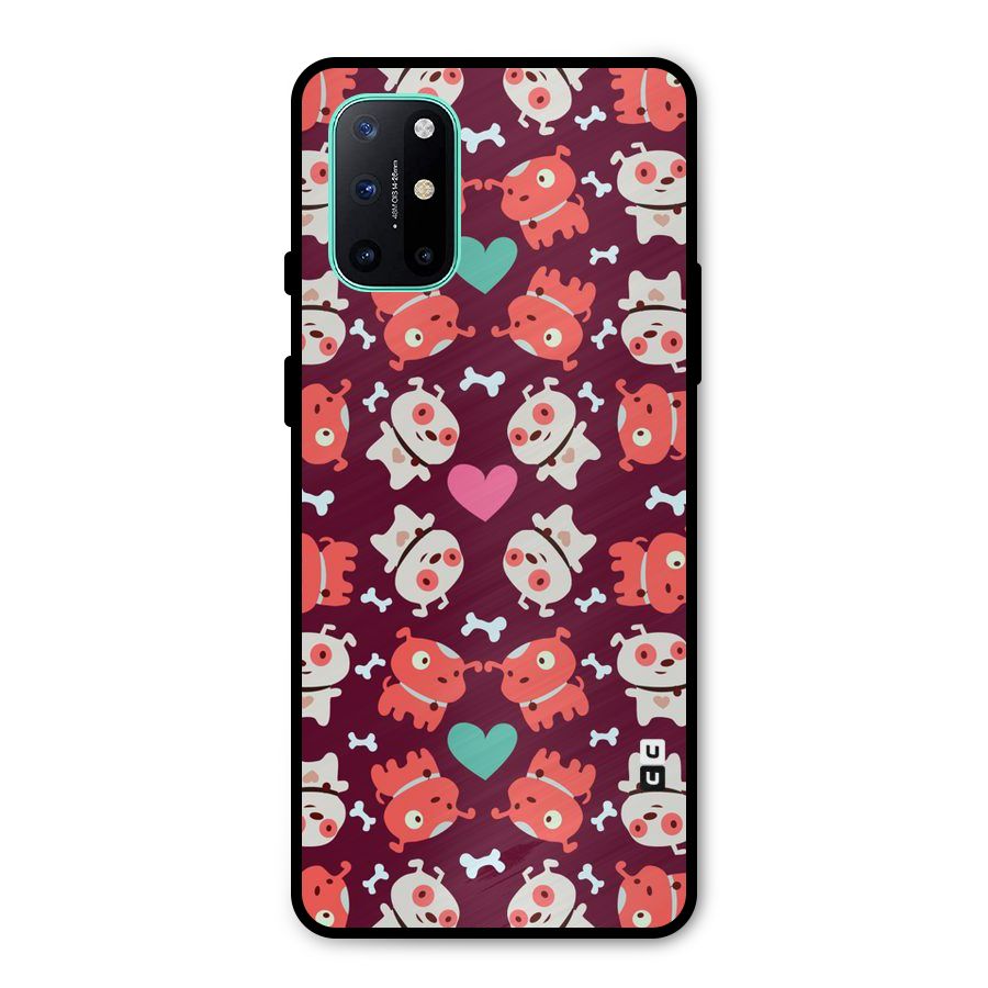Cut Dog Design Metal Back Case for OnePlus 8T