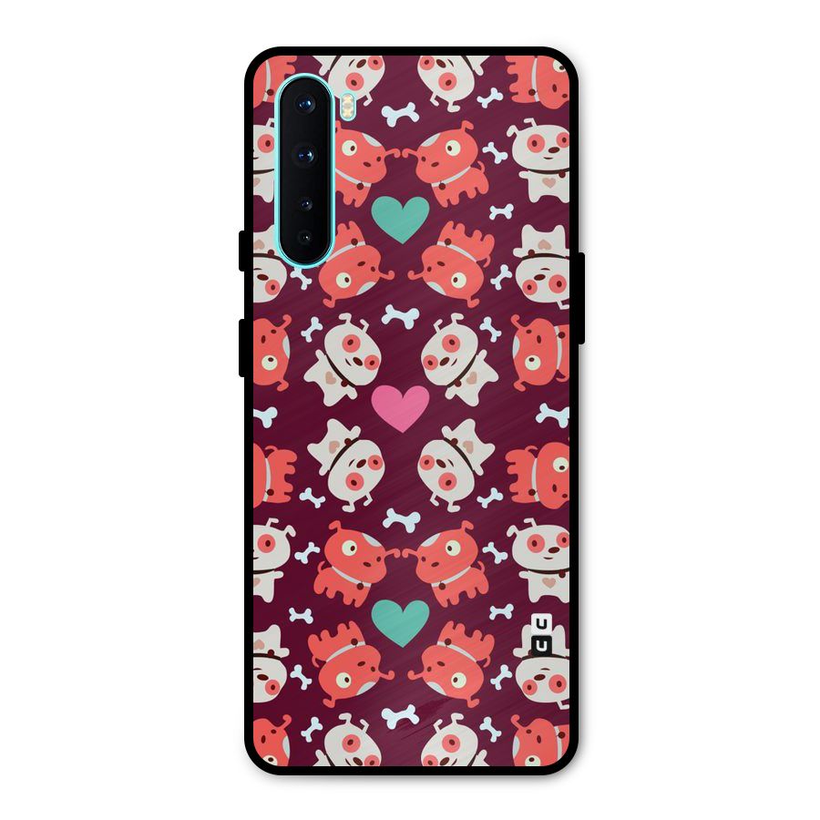 Cut Dog Design Metal Back Case for OnePlus Nord
