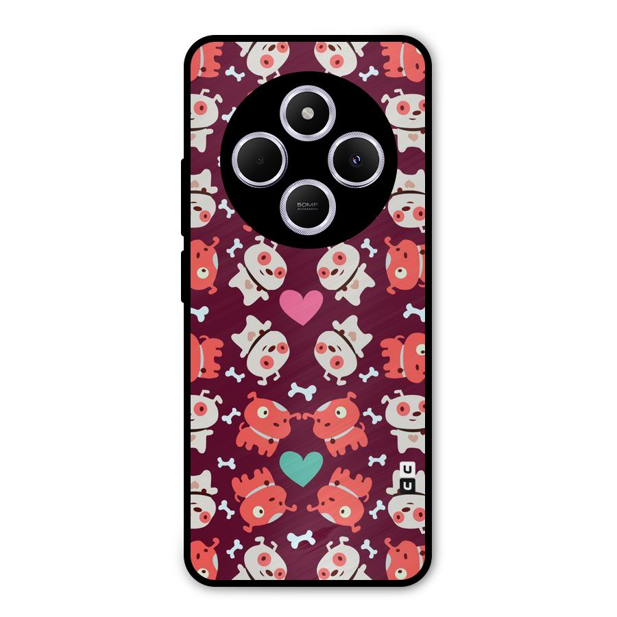 Cut Dog Design Metal Back Case for Poco C75 5G