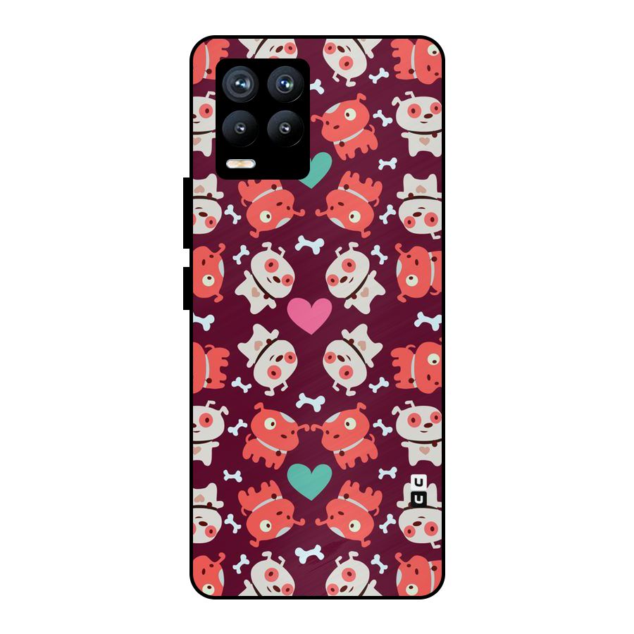 Cut Dog Design Metal Back Case for Realme 8 Pro