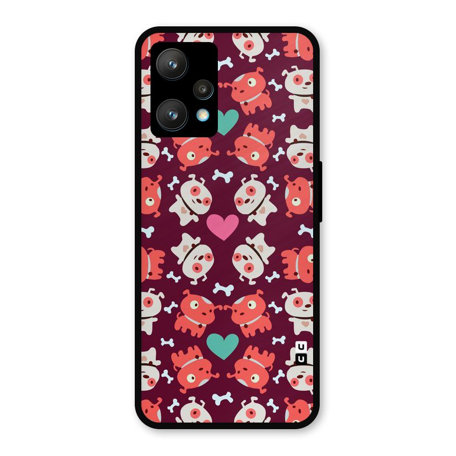 Cut Dog Design Metal Back Case for Realme 9 Pro Plus 5G