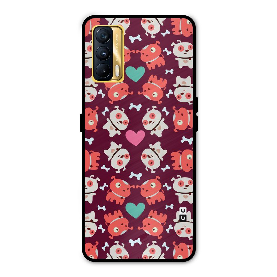 Cut Dog Design Metal Back Case for Realme X7