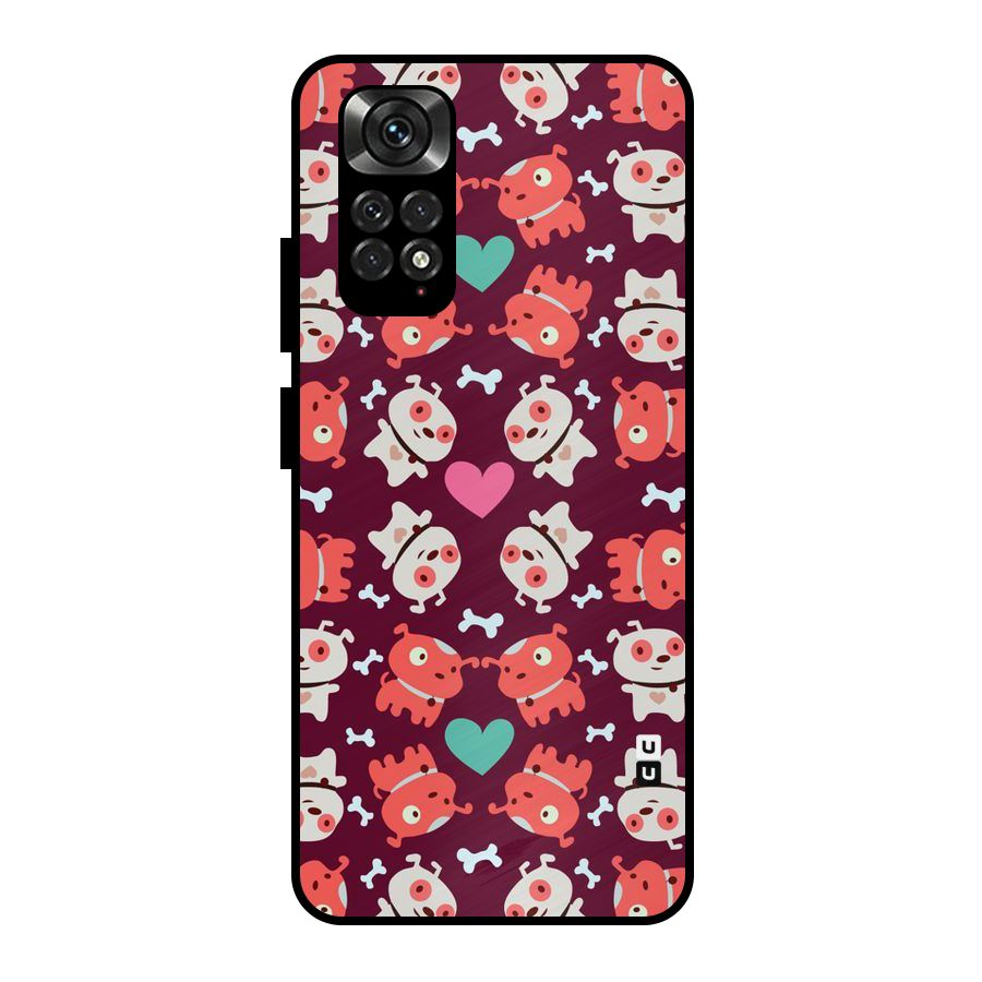 Cut Dog Design Metal Back Case for Redmi Note 11 Pro Plus 5G