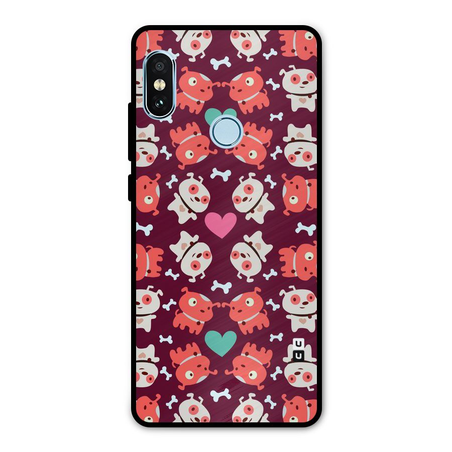 Cut Dog Design Metal Back Case for Redmi Note 5 Pro