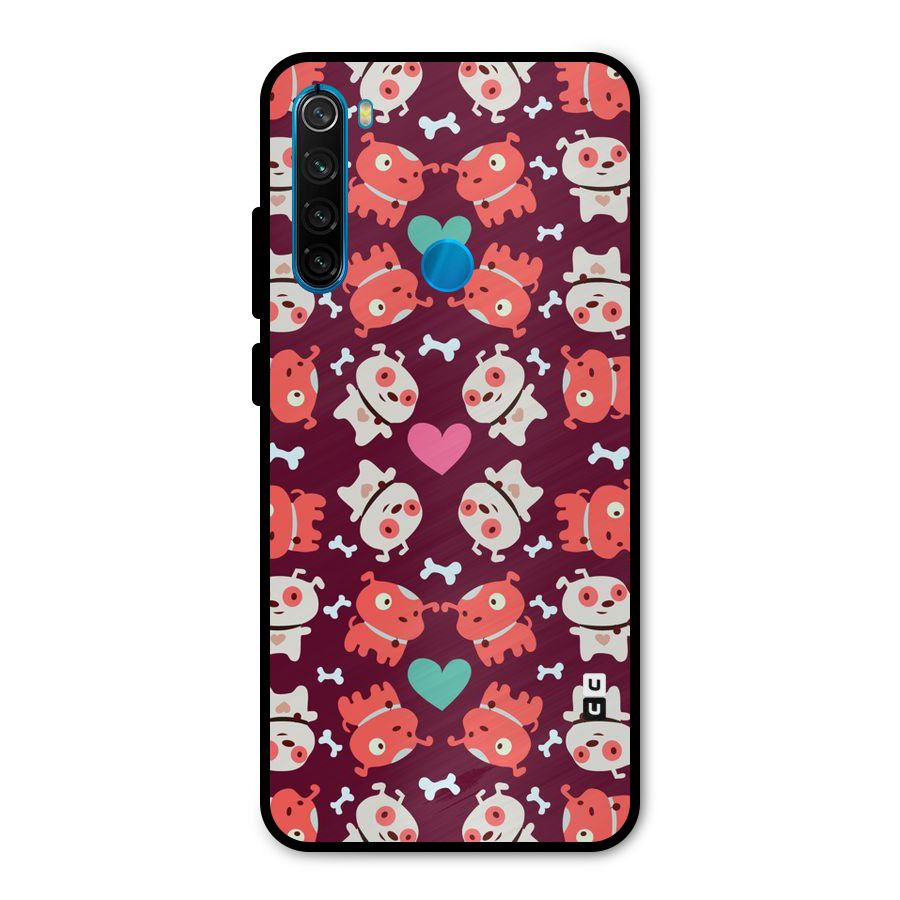 Cut Dog Design Metal Back Case for Redmi Note 8
