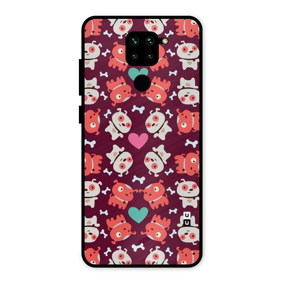 Cut Dog Design Metal Back Case for Redmi Note 9