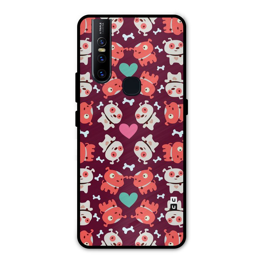 Cut Dog Design Metal Back Case for Vivo V15