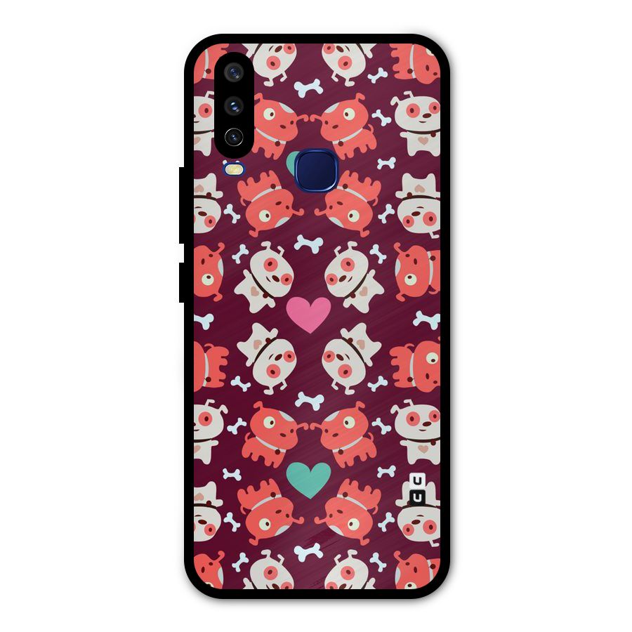 Cut Dog Design Metal Back Case for Vivo V17