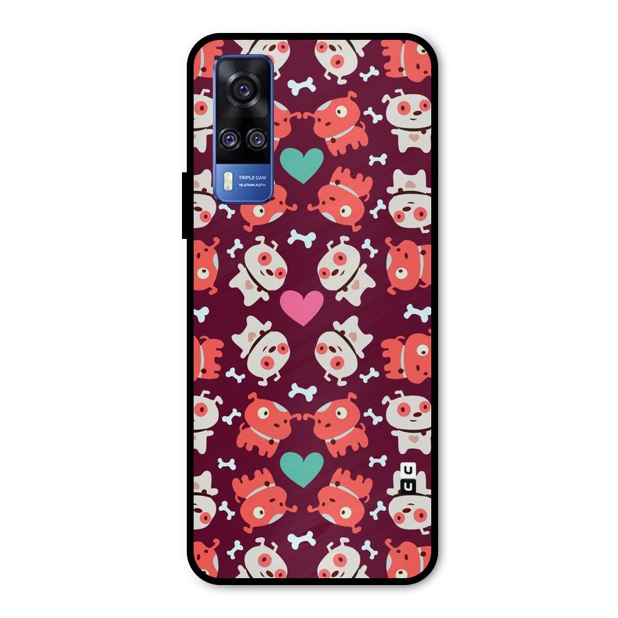 Cut Dog Design Metal Back Case for Vivo Y31