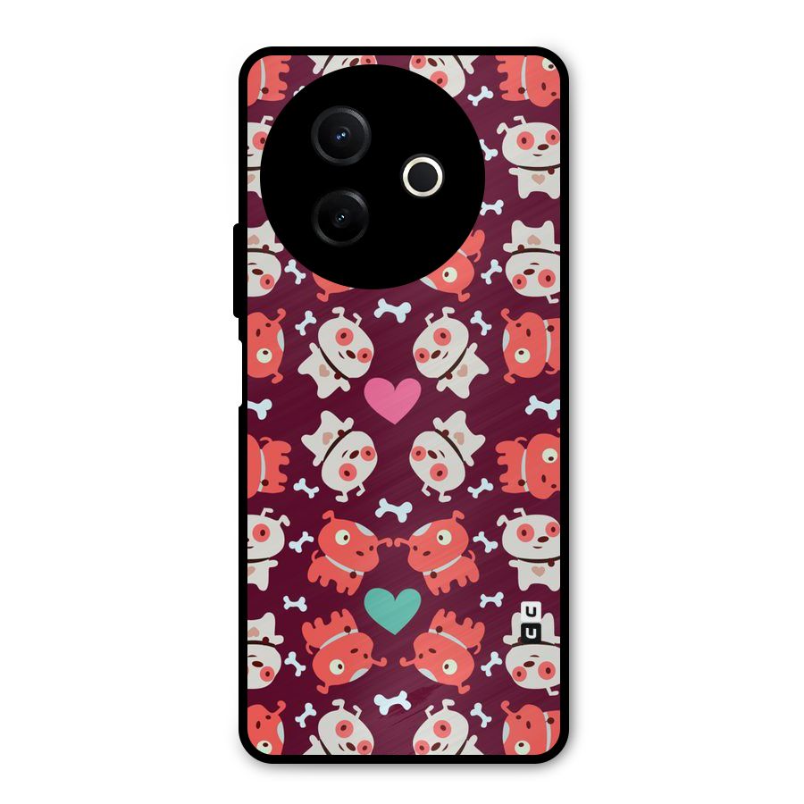 Cut Dog Design Metal Back Case for Vivo Y39