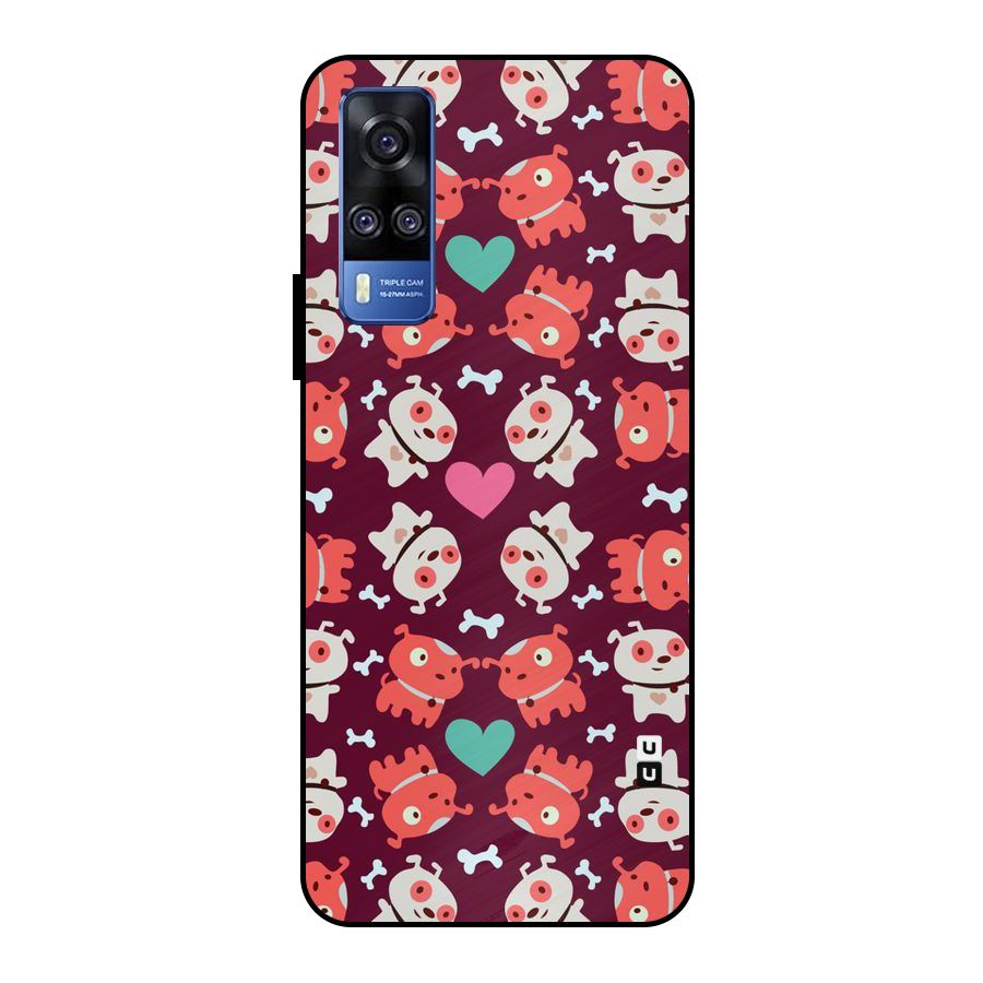 Cut Dog Design Metal Back Case for Vivo Y51