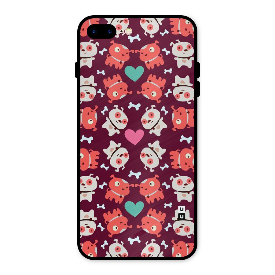 Cut Dog Design Metal Back Case for iPhone 7 Plus