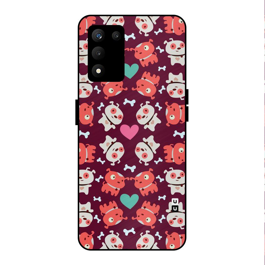 Cut Dog Design Metal Back Case for realme 9 5G SE
