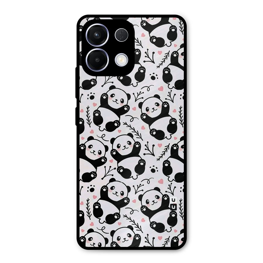 Cute Adorable Panda Pattern Metal Back Case for Oppo K13