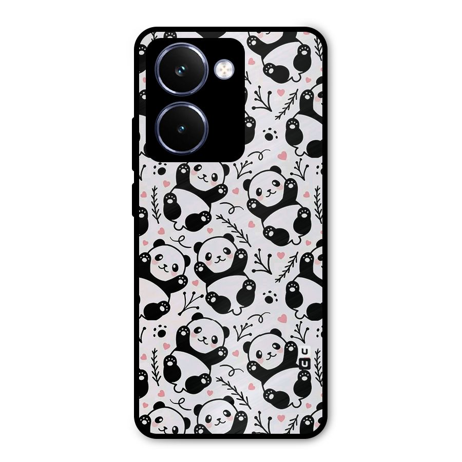 Cute Adorable Panda Pattern Metal Back Case for Realme P3 Ultra