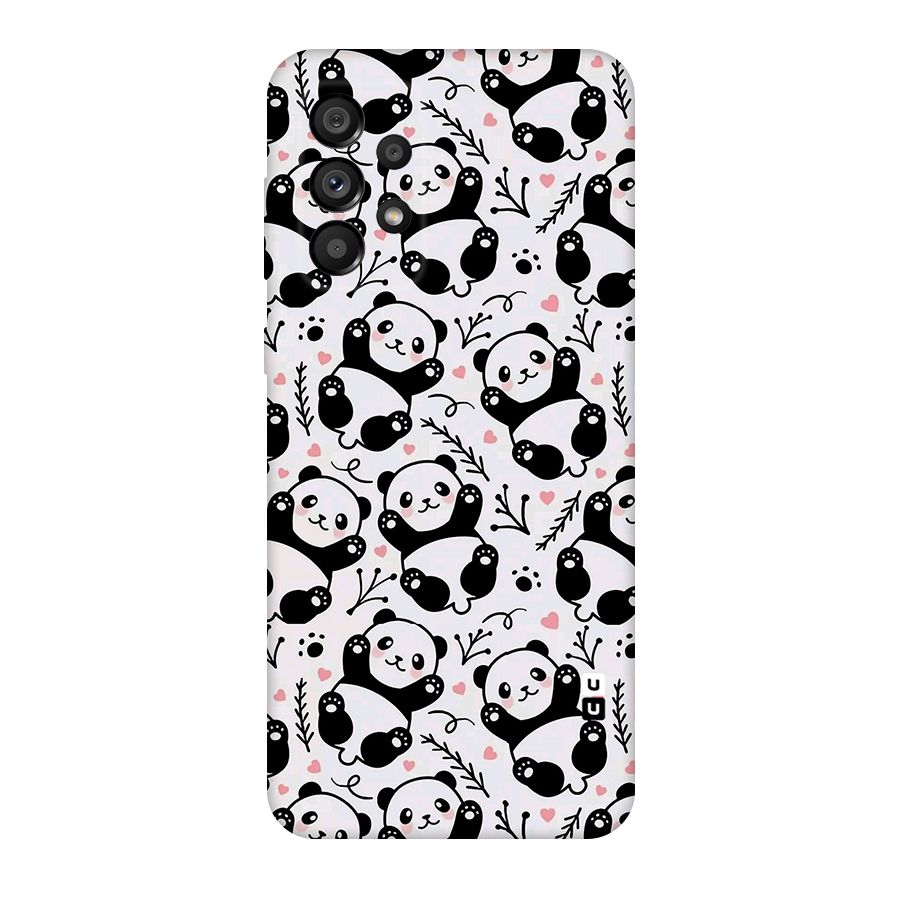 Cute Adorable Panda Pattern Original Polycarbonate Back Case for Galaxy A73 5G
