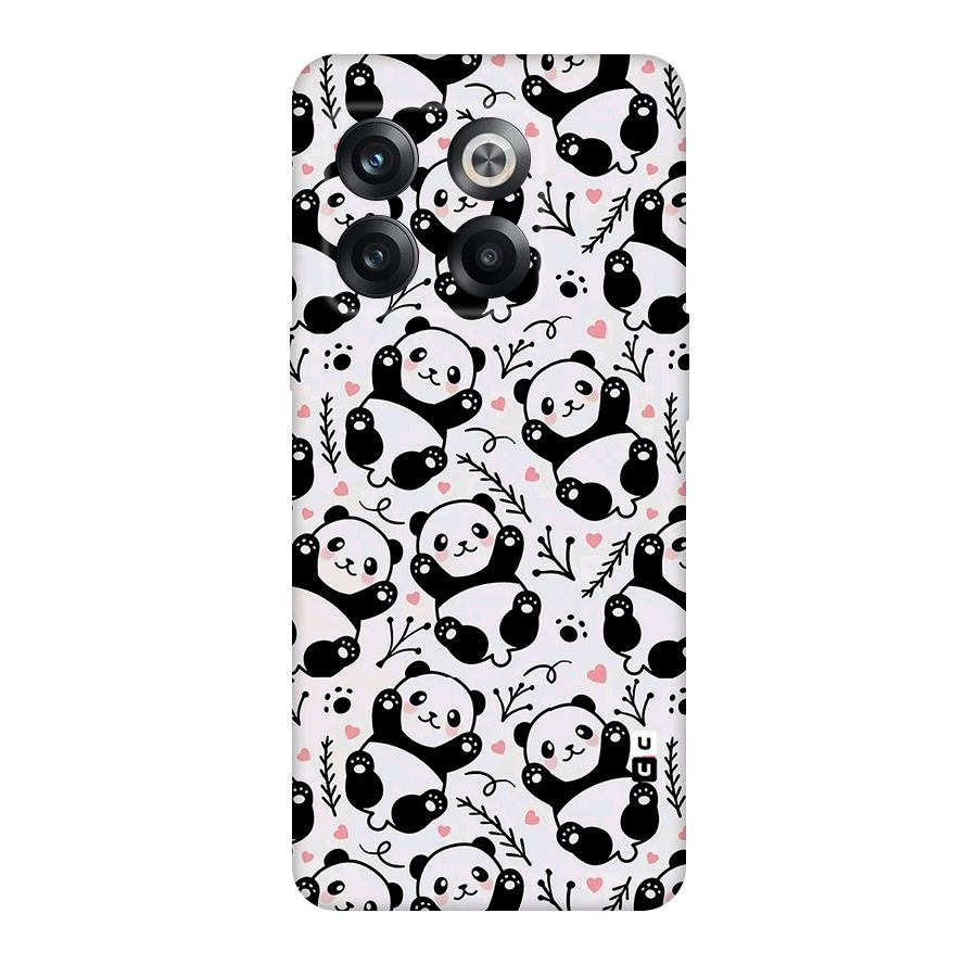 Cute Adorable Panda Pattern Original Polycarbonate Back Case for OnePlus 10T