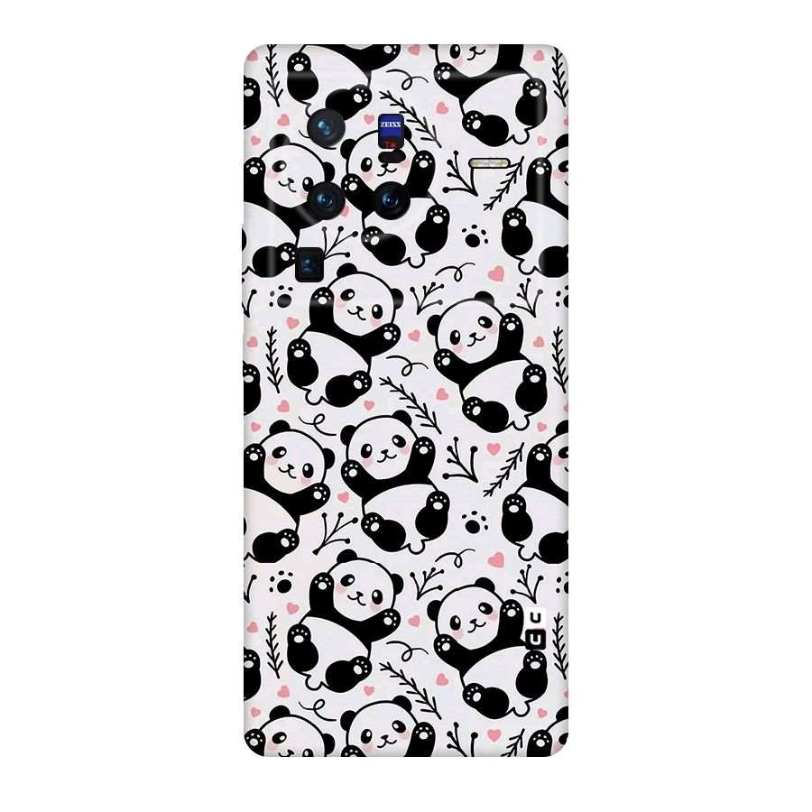 Cute Adorable Panda Pattern Original Polycarbonate Back Case for Vivo X80