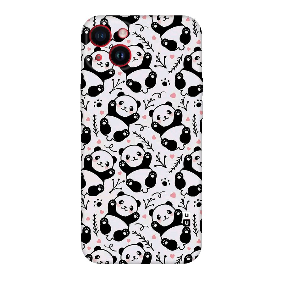 Cute Adorable Panda Pattern Original Polycarbonate Back Case for iPhone 14 Plus