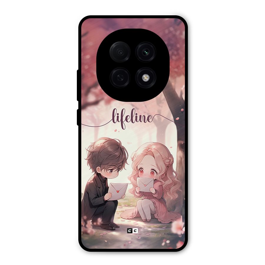 Cute Anime Couple Metal Back Case for Oppo F29 Pro
