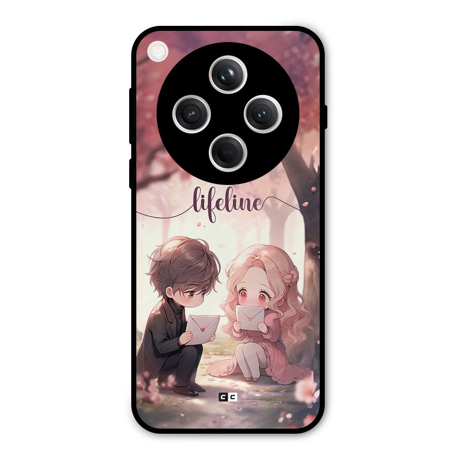 Cute Anime Couple Metal Back Case for Oppo Find X8