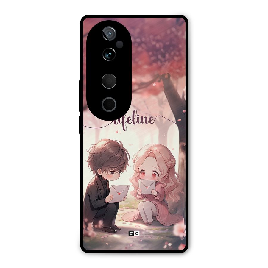 Cute Anime Couple Metal Back Case for Vivo T3 Ultra