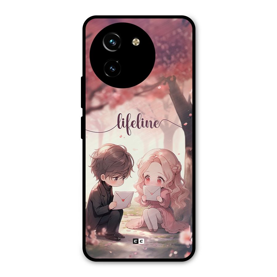 Cute Anime Couple Metal Back Case for Vivo T3x