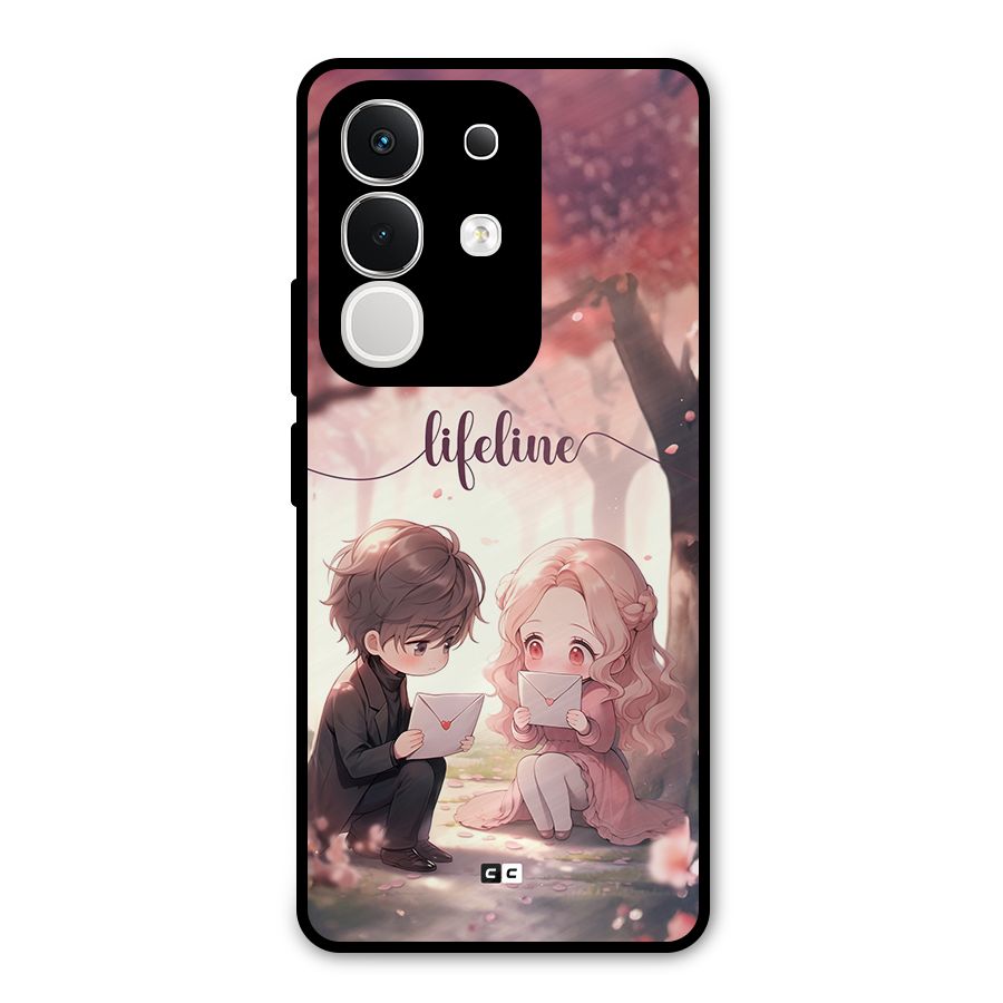 Cute Anime Couple Metal Back Case for Vivo T4x