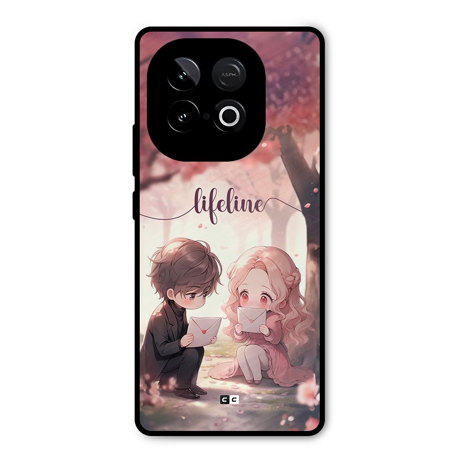 Cute Anime Couple Metal Back Case for iQOO Neo 10