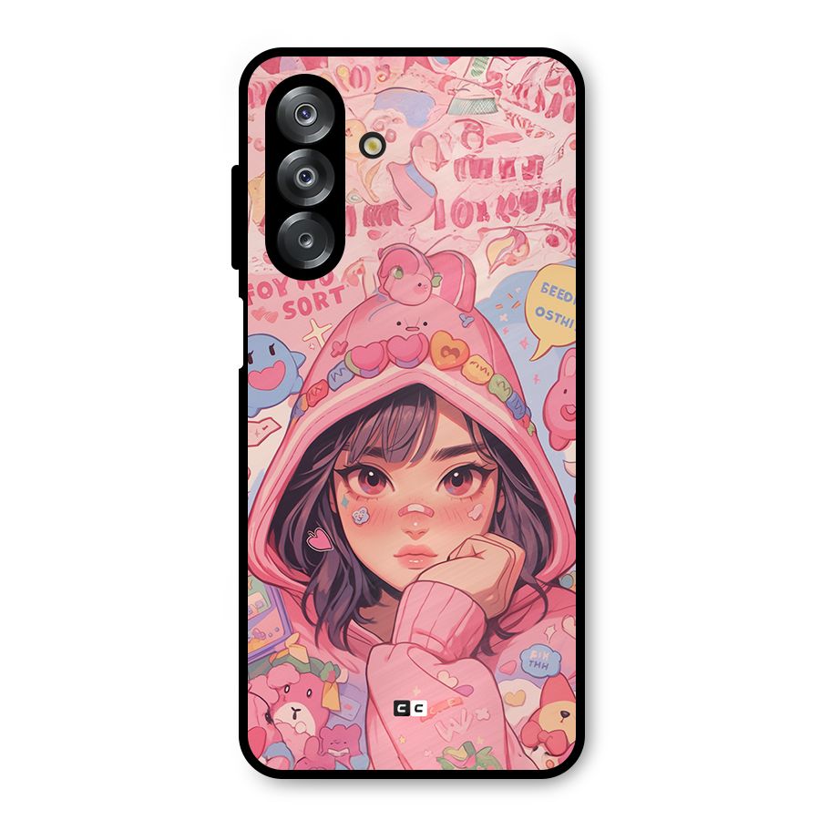 Cute Anime Girl Metal Back Case for Galaxy A26