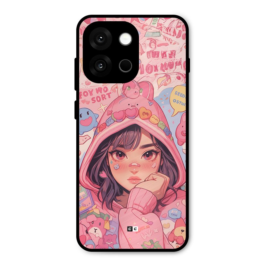 Cute Anime Girl Metal Back Case for OnePlus 13s