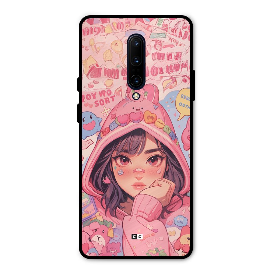 Cute Anime Girl Metal Back Case for OnePlus 7 Pro