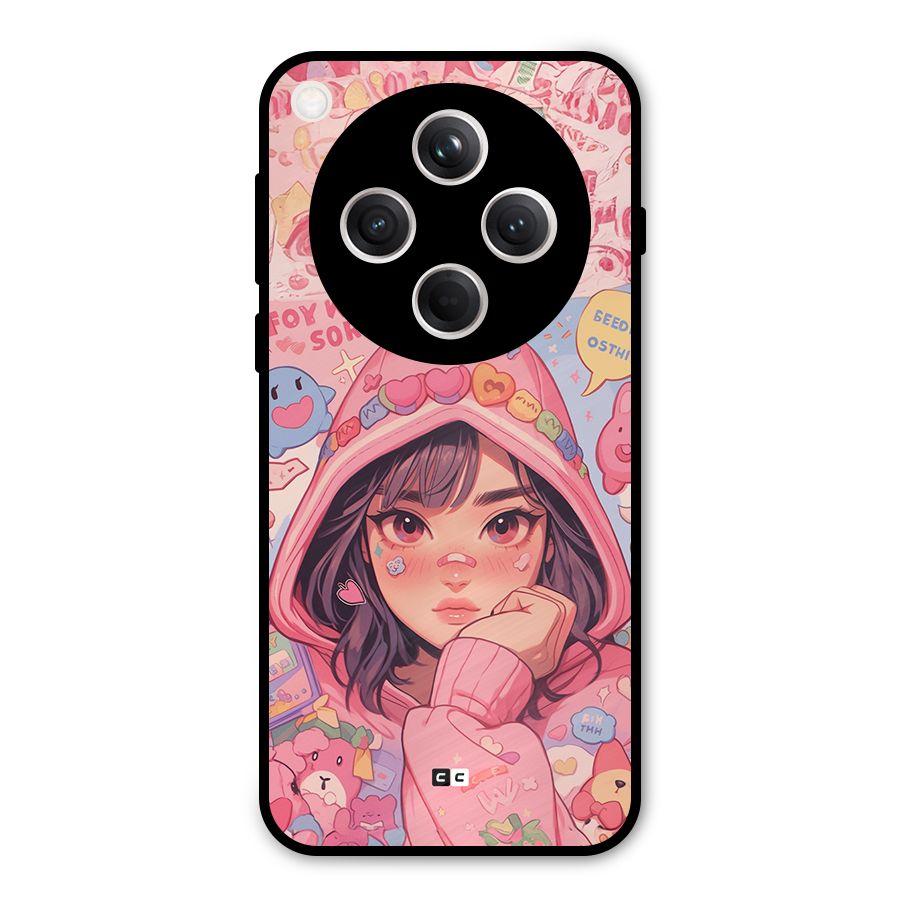 Cute Anime Girl Metal Back Case for Oppo Find X8