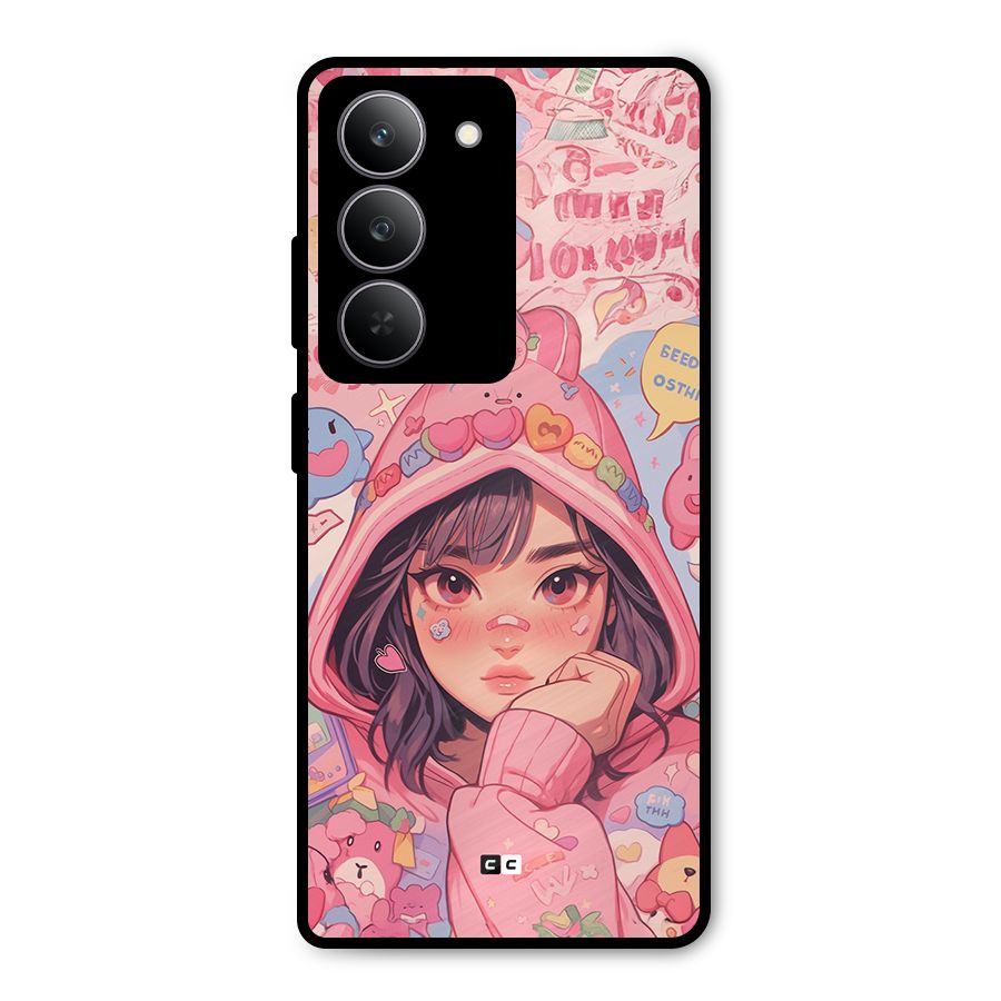 Cute Anime Girl Metal Back Case for Realme 14x