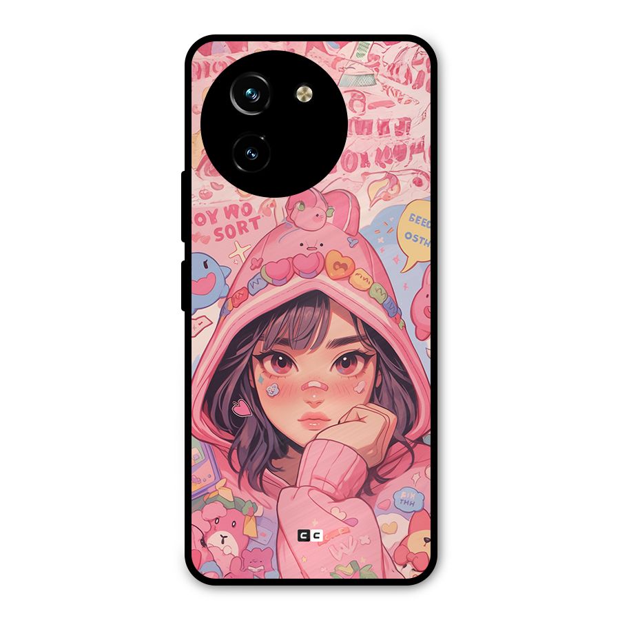 Cute Anime Girl Metal Back Case for Vivo T3x
