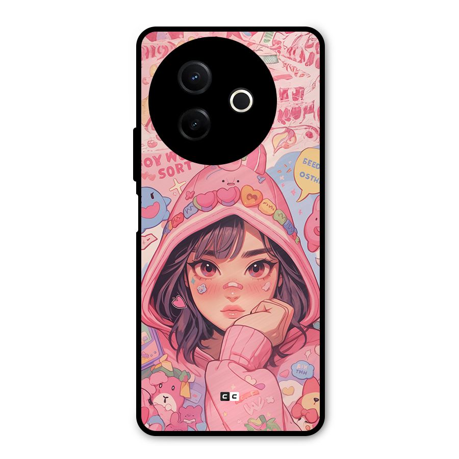 Cute Anime Girl Metal Back Case for Vivo Y39