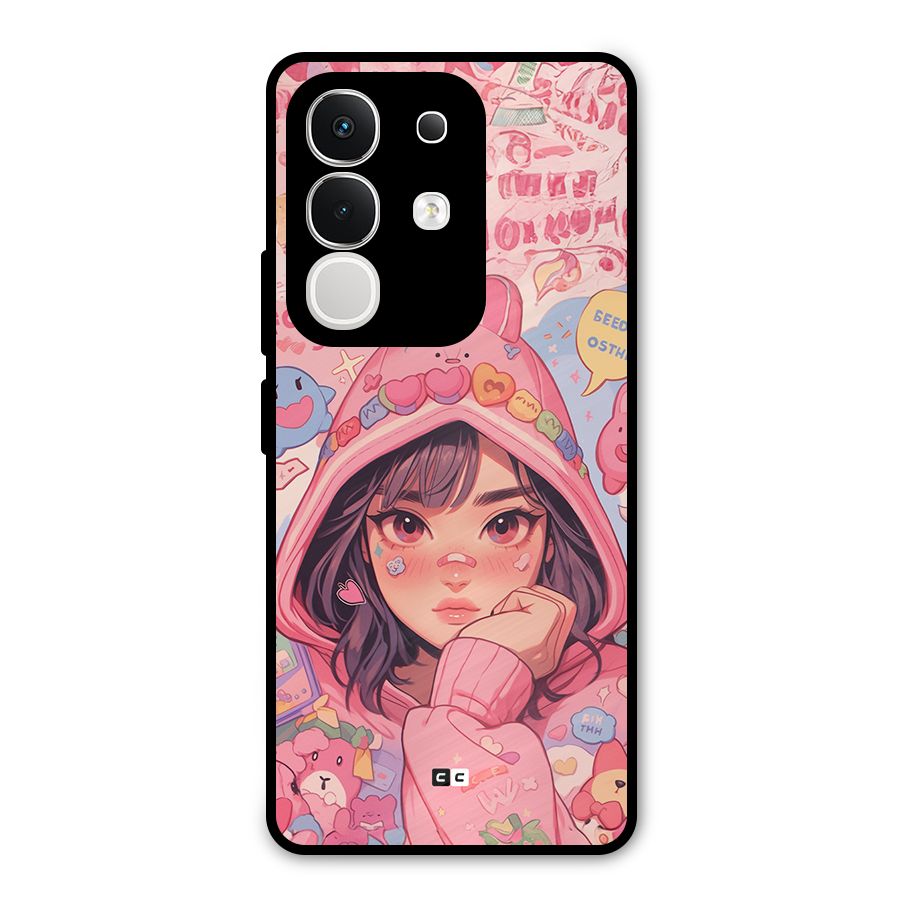 Cute Anime Girl Metal Back Case for iQOO Z10x