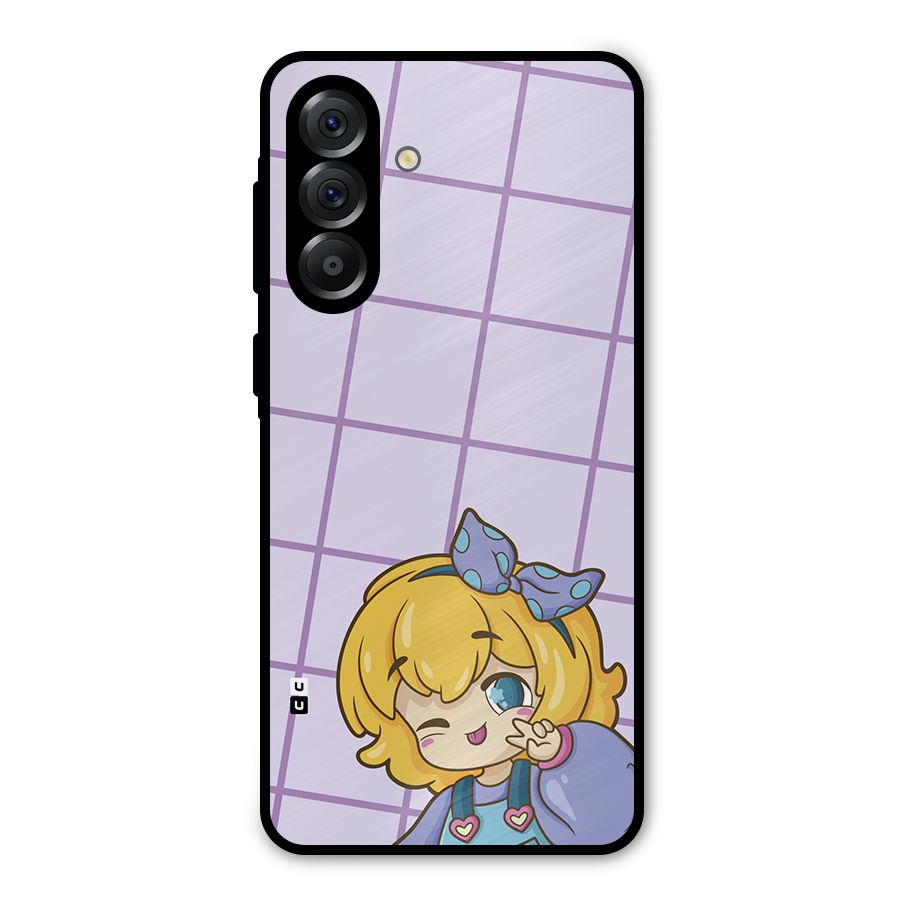 Cute Anime Illustration Metal Back Case for Galaxy A56