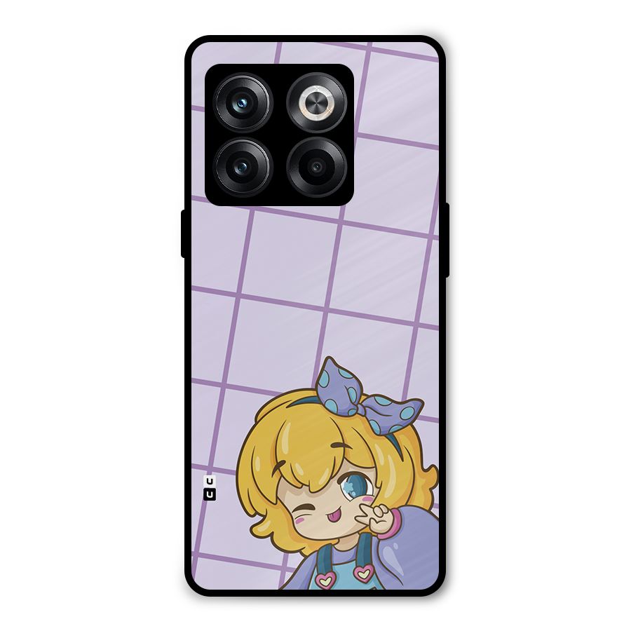 Cute Anime Illustration Metal Back Case for OnePlus 10T