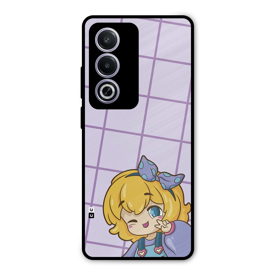 Cute Anime Illustration Metal Back Case for Oppo K12x