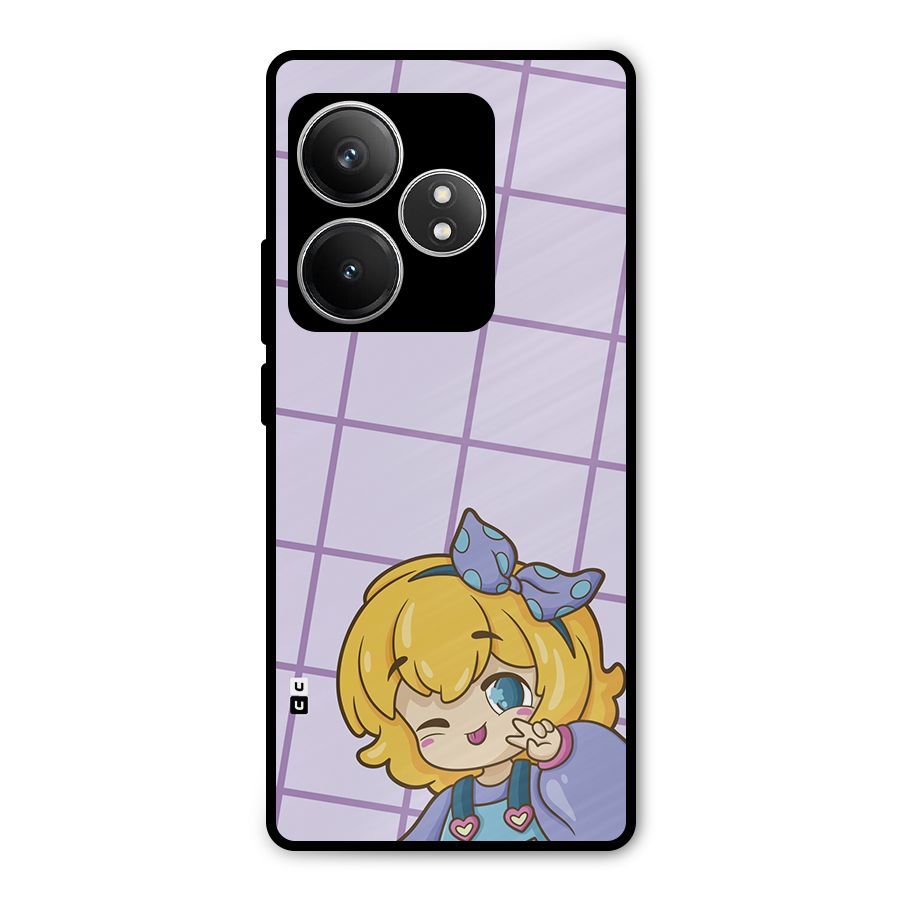 Cute Anime Illustration Metal Back Case for Realme GT 6T