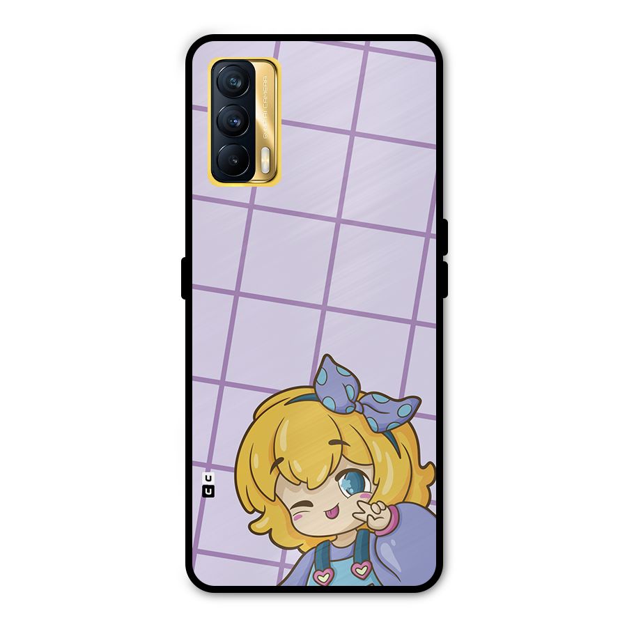 Cute Anime Illustration Metal Back Case for Realme X7