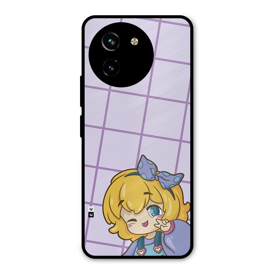 Cute Anime Illustration Metal Back Case for Vivo T3x