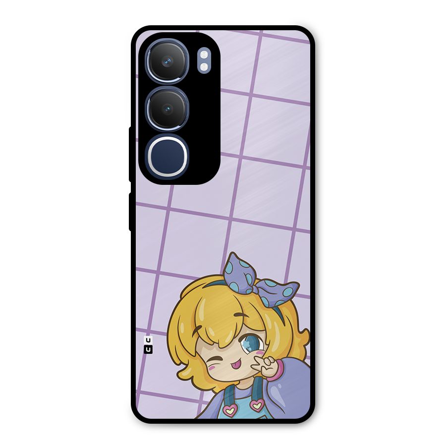 Cute Anime Illustration Metal Back Case for Vivo Y29