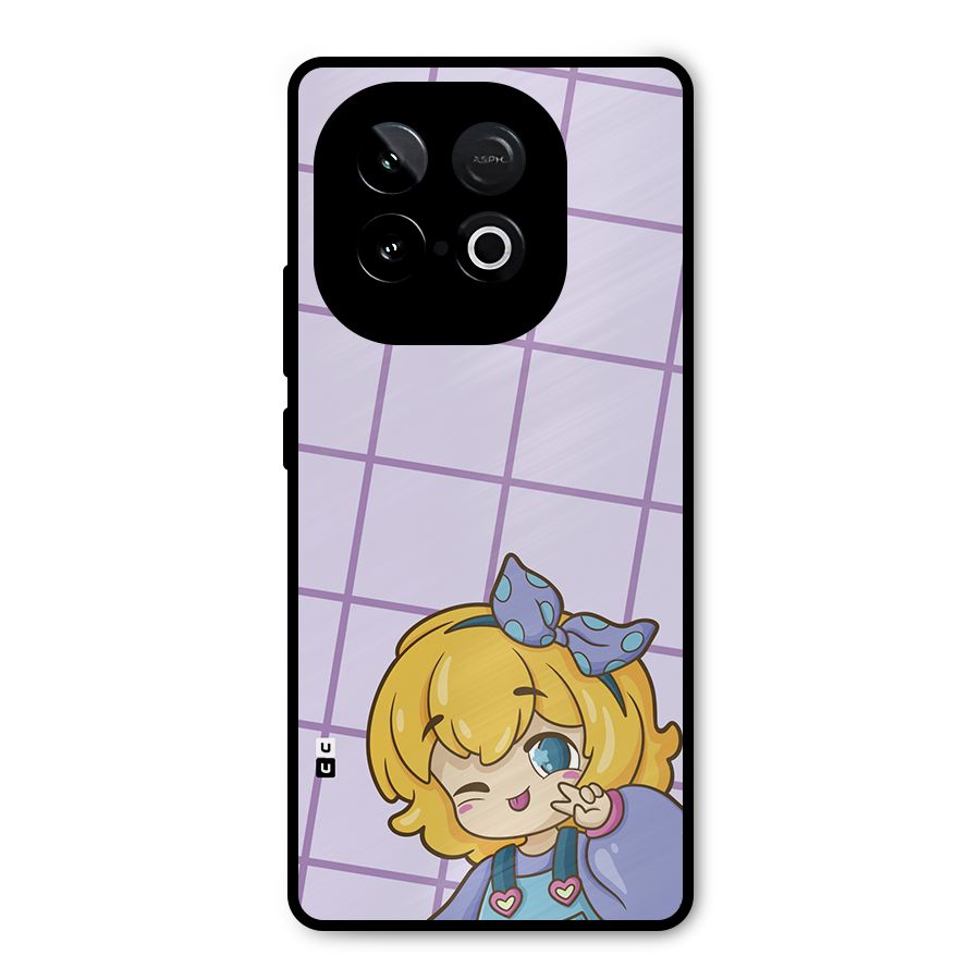 Cute Anime Illustration Metal Back Case for iQOO Neo 10