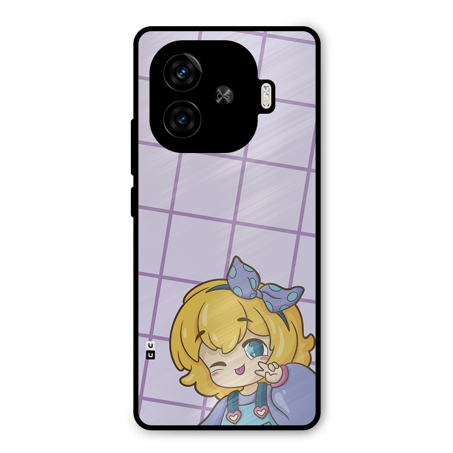 Cute Anime Illustration Metal Back Case for iQOO Neo 10R