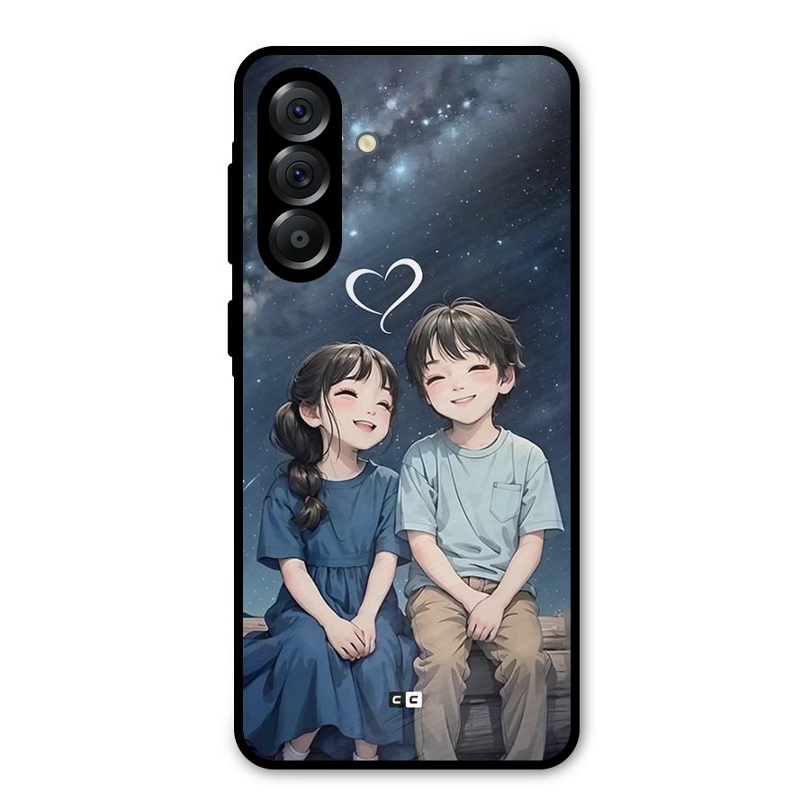 Cute Anime Teens Metal Back Case for Galaxy A36