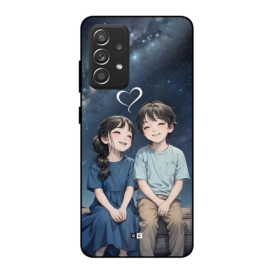 Cute Anime Teens Metal Back Case for Galaxy A52s 5G
